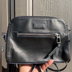 Lodis Charlotte pebbled leather crossbody bag